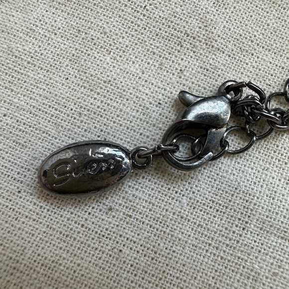 Fashion Necklace gun plated metal with black coloured crystals - Picture 5 of 8